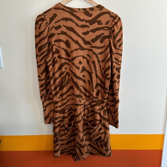 CHASER RPET BLISS KNIT PUFF SLEEVE ZIP UP ROMPER - Picture 7 of 7